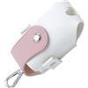 Cabilock Piccola Borsa da Golf in PU Rosa, Portatile e Riutilizzabile | Accessori per Golf, Marsupio Appeso Elastico, Custodia Compatta per Sport, Pratico per Palline e Tee