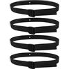 Uonlytech 4pezzi Cinghie Regolabili per Piedi Vogatore Accessori Elastici Antiscivolo per Pedali Cyclette ed Ellittica Supporto Ergonomico per Allenamento Casa Palestra