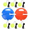 Hemobllo Set da 2 Trainer Tennis Rimbalzante Portatile per Allenamento | Adatto per Interni ed Esterni, Ritmo e Continuità, Base in Plastica, per Patio e Studi Fitness