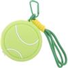 UKCOCO Portachiavi Palla da Tennis in Pvc Cerniera, Portamonete Sportivo | Stile Cartone Colorato, Leggero e Portatile, per Zaini, Feste di Squadra, Studenti e Atleti