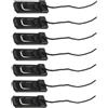 BESTOYARD Clip per Pinna SUP Chiusura a Scatto, 7 Pezzi per Tavole | Installazione senza Attrezzi, Blocco Sicuro, Nylon e PVC Nero, per Viaggio e Touring Attacco US Box
