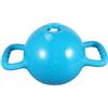 HEMOTON Kettlebell Yoga in PVC Blu Doppia Maniglia e Base Piatta | Peso Regolabile, Portatile e Delicata Sul Pavimento, per Casa e Ufficio, per Chi Pratica Yoga e Sport