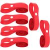 GLEAVI 6 Pezzi Nastro Copertone Bici 24 Pollici in Nylon Rosso | Posizionamento Rapido, Pronto per Alta Pressione, per Bici da Fuoristrada e Urbane, Dimensioni 77x1,8x0,1cm