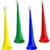 Poystng Confezione da 4 trombe da Stadio, Design a Tre sezioni | 41 cm / 16, 14 pollici con membrana sonora incorporata per eventi all ' aperto, giochi sportivi eventi