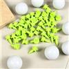 Generic 50 tee da golf con controllo dell'altezza, infrangibili, riutilizzabili, in plastica, tee da golf ad altezza costante per sessioni di allenamento di golf (verde, 2,5 x 2,5 cm)