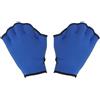 GRIRIW Guanti Nuoto Palmati per Piscina e Immersione, Gomma Blu | Cinturino a Strappo Sul Polso, Struttura Palmata, Adatti per Allenamento in Acqua e Nuoto