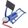JECOMPRIS Pompa a Pedale ad Alta Pressione per Bici e Gomme Auto | Acciaio Leggero, Manometro Integrato, Valvole Multifunzione, Portatile, per Gommone e Auto Blu