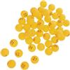 DEARMAMY 50 Pezzi Palline da Ping Pong Numerate in Plastica per Allenamento | Club e Feste, Uso Pratico per Principianti, Mini Sfere Leggere, Adatte ad Attività Ludiche