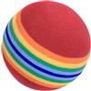 TOYANDONA 20 Pezzi Palla da Pratica in Eva Morbida e Flessibile | Leggera, Elastica e Soffice, per Colpi D'approccio, Uso Interno, Forma Rainbow Colore Casuale