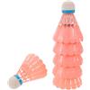 SHINEOFI Volani da Badminton in Plastica Rosa, Allenamento, Stabile | Alta Visibilità, Stabile, Rimbalzo Ottimale, Uso Interno e Cortile, per Donne