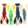 Generic 4 esche da pesca per Crawdad, morbide esche artificiali per gamberi, gamberetti, aragoste, esche da pesca morbide (8,9 cm)