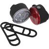 ULTECHNOVO Luci Ricaricabili per Bicicletta Anteriore e Posteriore, ABS | Visibilità Migliorata, Installazione Semplice, Uso Versatile, Batteria a Lunga Durata, per Bici Adulte