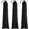 SHINEOFI 3 Pezzi Sacca per Pali Tenda con Chiusura a Coulisse, Oxford Nero | Canne da Pesca e Pali Tenda, Uso Outdoor e Trekking, Design Resistente All'acqua, Nero