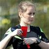 Generic 1 set da arbitro di calcio in acciaio inox fischietto con cordino rosso giallo carte arbitro portafoglio segnapunti per partite di calcio, multicolore