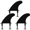 DEARMAMY Pinna per Tavola da Surf in TPU Nera, Stabilità e Manovrabilità | Kayak e Surf, Superficie Antiscivolo, Controllo Migliorato, Accessorio per Sport Acquatici, Colore Nero