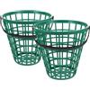 Artibetter 2 Pezzi Cestino Porta Palline da Golf in Plastica, Leggero | Organizzazione Rapida, Maniglia Pratica, Verde, per Palline Golf e Tennis, Uso Sportivo