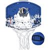 Wilson Minicanestro da Basket NBA TEAM MINI HOOP, Plastica, Bianco/Blu (Dallas Mavericks)