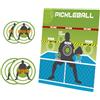 Poystng Tappetino per Colpire Sportivo Multiplo Ampia Area Portatile | Pickleballs Practice Board Pickleballs Rebounder Trainings Aiuto per la palestra case interne esterne