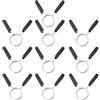 Beaupretty 10 Pezzi Collare a Molla per Bilanciere e Manubri, Plastica Nera | Accessorio per Allenamento e Sollevamento Pesi, Resistente alla Ruggine, Facile da Usare, Sicuro
