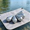 Generic 5 pesi da pesca da 20 g, con anello girevole, argento | Piastre in ferro zincato a forma di goccia, per colata in acqua salata e sartiame inferiore, compatto 0,8 pollici (2 cm)