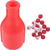 Abaodam Bottiglia Shaker da Biliardo Rossa in Plastica, Compatta e Portatile | Set da Biliardo per Pea And Pill-pool, Facile da Riporre e Trasportare, Colore Rosso
