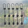 Generic Cinghie elastiche per bastone da trekking, corda elastica per bastone da passeggio con fibbia di fissaggio regolabile per bastoni da trekking per campeggio, escursionismo, alpinismo, accessori tattici