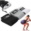 Fizyo Set 3 Bande Elastiche Fitness in Tessuto - Bande di Resistenza Antiscivolo per Allenamento Glutei e Fianchi, 3 Livelli di Resistenza, Ideali per Yoga, Pilates e Allenamento Corpo Intero
