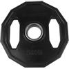 Tunturi Black Peso Palestra Olimpionico - Disco Palestra Gommato - Nero - 5 kg, Unisex - Adulto, Black, 1