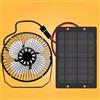Generic Ventilatori da Esterno ad Energia Solare, Ventilatore Portatile ad Energia Solare USB da 5 W, Resistente alle Intemperie con Guscio in Metallo per Pollaio, Presa di Circolazione dell'Aria o Aria