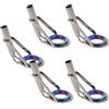LIFKOME 5 Pezzi Punta per Canna da Pesca in Acciaio Inox, Kit Riparazione | Accessorio Leggero e Facile da Applicare, Uso Fluido, Non Danneggia la Lenza, per Manutenzione Canne da Pesca