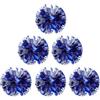 TOYANDONA 6 Pezzi Pompom da Cheerleader Blu in Plastica per Eventi Sportivi | Oggetti di Scena per Coreografia, Riutilizzabili, Effetto Brillante, Stimolo Visivo e Tattile, Accessori