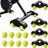 Erzekrim Rocker Plate Feet per Wahoo Kickr Core, 4 pezzi Indoor Cycling Snap Rocker Feet adattatori con 8 palline da tennis, portatili