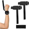 DAWRIS Cinghie da 2 Fasce per Sollevamento Pesi con Anelli a D, Straps Palestra Fasce per Fascette Sollevamento Pesi per Allenamento Forza con Fascia Accessori Bodybuilding e Stacchi da Terra