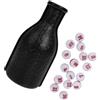 JECOMPRIS Bottiglia Shaker da Biliardo in Plastica con Piselli Rossi | Sala Biliardo e Tavolo da Gioco, Nero Elegante, Semplice da Usare, Accessorio Versatile