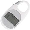 FOMIYES Contapassi Schermo Professionale Portatile Conteggio Calorie | ABS Bianco, Batteria Integrata e Cordino, Accessorio Fitness per Camminata all Aperto e Escursionismo Colore Casuale