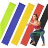 Generic Set di 5 fasce di resistenza, fasce elastiche circolari per esercizi amichevoli per la pelle per gambe e glutei, allenamento elastico per fitness in palestra a casa, yoga, pilates, allenamento di