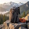 Generic Zaino da trekking da 40 l, impermeabile, con retro in rete traspirante, 32 x 50 cm, colore: nero