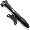 meteor Mini Pompa Bicicletta Testa per Tutti i Tipi di valvole Presta Dunlop Schrader - Pompa per gomme per Bici da Strada BMX MTB Corsa Mountain Bike Compatta e Portatile