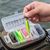 Generic 35pcs Lure Box Soft Bait Imita Esche Artificiali Piombo Testa Ganci Attrezzatura da Pesca Acqua Dolce