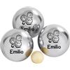 KDO MAGIC Palla da Bocce Personalizzata Pétanque 720g 72mm | Idea regalo uomo | Borsa a tracolla gratuita | Cucciolo gratis | Incidere | Personalizzare | Natale | Festa del papà