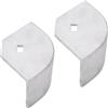 XUMIUZIY 2 Pezzi Alluminio Pontile Barca Deck Coprimensole Angolari | Finiture in fusione durevoli, protezione del bordo del ponte marino, altezza universale, facile installazione fai-da-te,