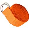 Dolltobe Cinghia da yoga, 180,1 cm / 1,8 metri, arancione con robusta fibbia a D in metallo, confortevole cotone poliestere, migliora la flessibilità per pilates, modellamento del corpo, esercizio, correzione