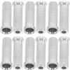 DIYEAH 50 Pezzi Inserti Freccia in Alluminio Filettati 6,2mm | Base Leggera in Metallo, Presa Ottimale, per Caccia e Tiro al Bersaglio, Finitura Argento