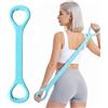 Generic Confezione da 1 fascia elastica in silicone blu a forma di 8, per praticare lo yoga