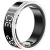 Diyeeni Smart Ring con Display LED, Fitness Tracker Smart Ring, Fitness Tracker e Sonno Impermeabile IP68 per Donne e Uomini con Custodia di Ricarica, APP per IOS per Android, Argento