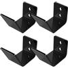 GALPADA Supporto per Guantone da Baseball da Parete in Acrilico Nero, 4 Pezzi | Montaggio Verticale Ferramenta Inclusa, Supporto Stabile, per Collezione, Finitura Contemporanea