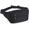 DONGKER Marsupio, Marsupi Sportivo Impermeabile con 5 Tasche e Cinturino Regolabile, Bum Bag per Uomo Donna Pesca, Escursionismo, Viaggi, Ciclismo, Corsa