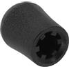 Yardwe Tappo Terminale per Canna da Pesca in Gomma, 19mm, Nero | Protezione Antiurto per Calcio Dell'asta, Leggero e Portatile, Previene Scivolamenti, Accessorio Pratico