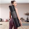 Generic Borsa per tappetino da yoga con tracolla regolabile, tasca con cordoncino per bottiglia d'acqua, elegante e funzionale porta-tappetino da fitness per donne e uomini, nero