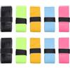 JECOMPRIS 10 Pezzi Nastro Overgrip per Racchetta Badminton 25mm X 1,1m in PU | Assorbente, Leggero e Confortevole, Facile da Applicare, per Tennis e Paddle, Finitura Antiscivolo